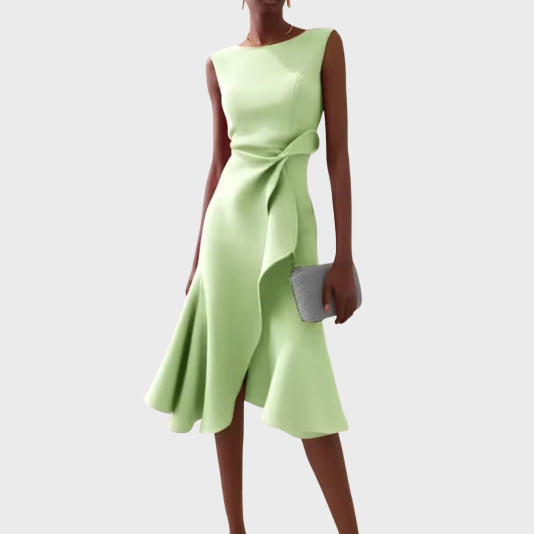 Women's Draped Midi Dress