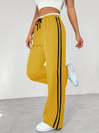Wide-Leg Track Pants