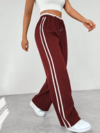 Wide-Leg Track Pants