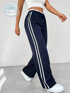 Wide-Leg Track Pants