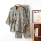 Pure Soft Cotton Kimono Sleepwear Set
