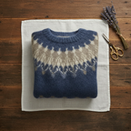 Nordic pattern knit sweater