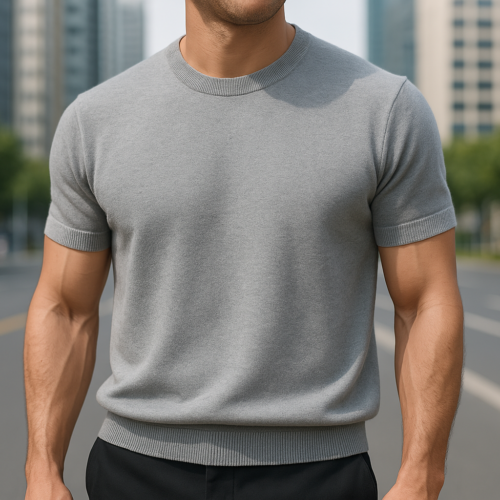 Merino Cashmere Crew Neck T-Shirt