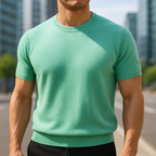 Merino Cashmere Crew Neck T-Shirt