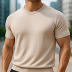 Merino Cashmere Crew Neck T-Shirt
