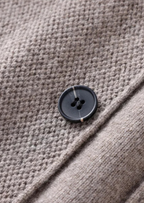 Cashmere Shirt Collar Cardigan