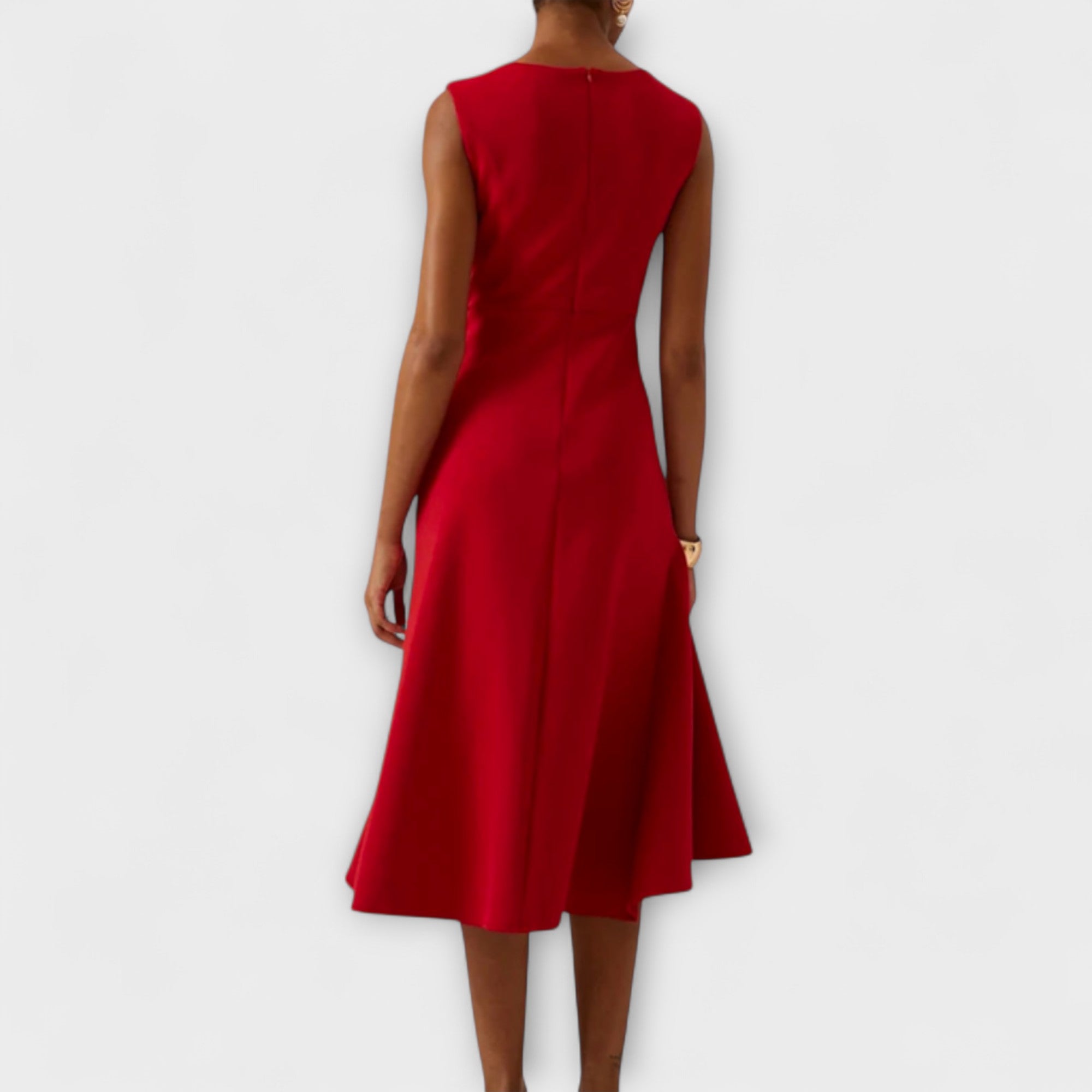 Women's Draped Midi Dress