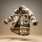 Men's wool blend layering jacket for the season in light brown