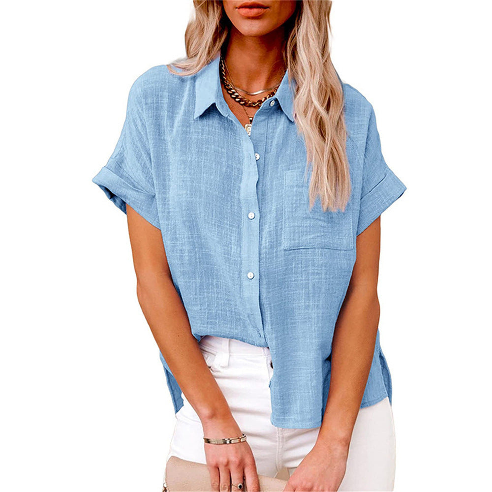 Breathable Cotton Shirt Loose Cut