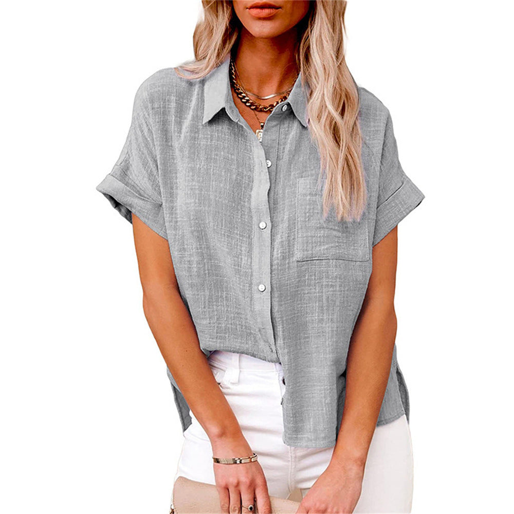 Breathable Cotton Shirt Loose Cut