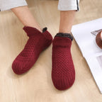 Women's Thermal Knit House Socks with Fluffy Cuff