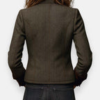 Herringbone tweed tailored jacket