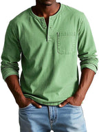 Long Sleeve Henley Shirt Regular Fit
