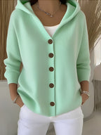 Extreme Soft Knit button Hoodie