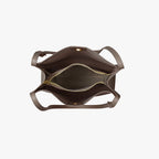 Vegan leather shoulder tote bag