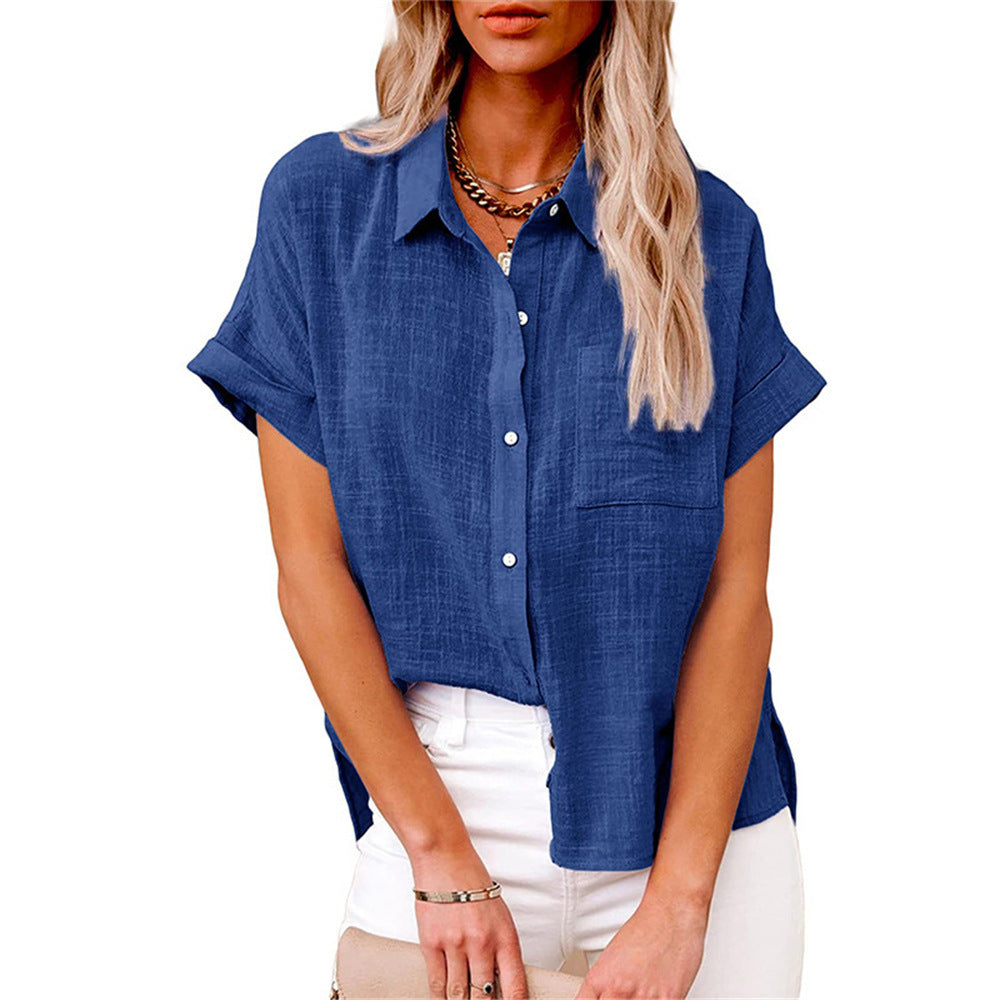 Breathable Cotton Shirt Loose Cut