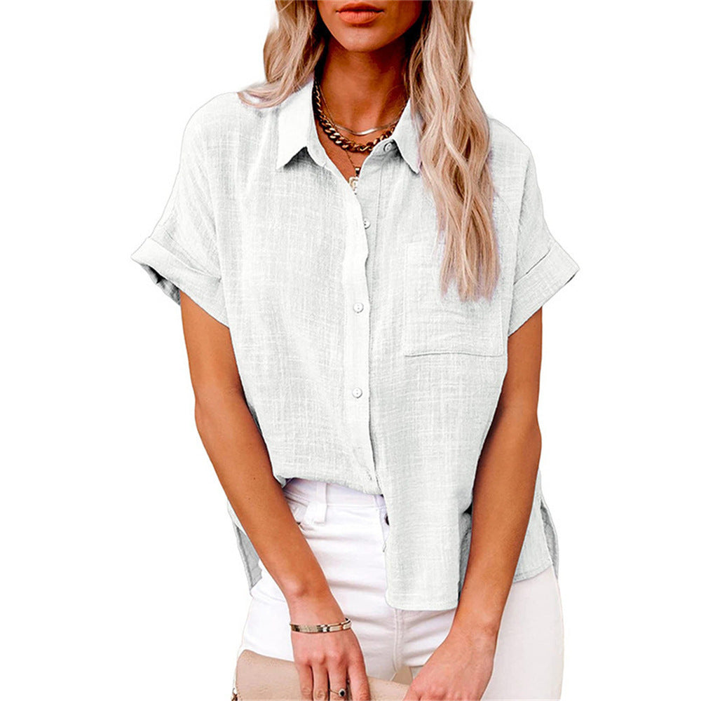 Breathable Cotton Shirt Loose Cut