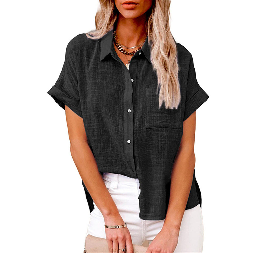 Breathable Cotton Shirt Loose Cut