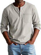 Long Sleeve Henley Shirt Regular Fit