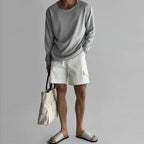 Breathable Knit Shirt Men Relaxed Fit