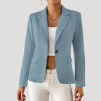 Women's One-Button Tailored Blazer