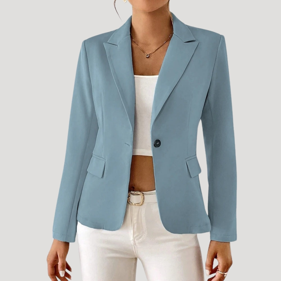 Women's One-Button Tailored Blazer