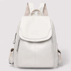 Women's Anti-Theft Leather Backpack