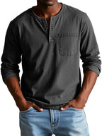 Long Sleeve Henley Shirt Regular Fit
