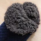 Women's Thermal Knit House Socks with Fluffy Cuff