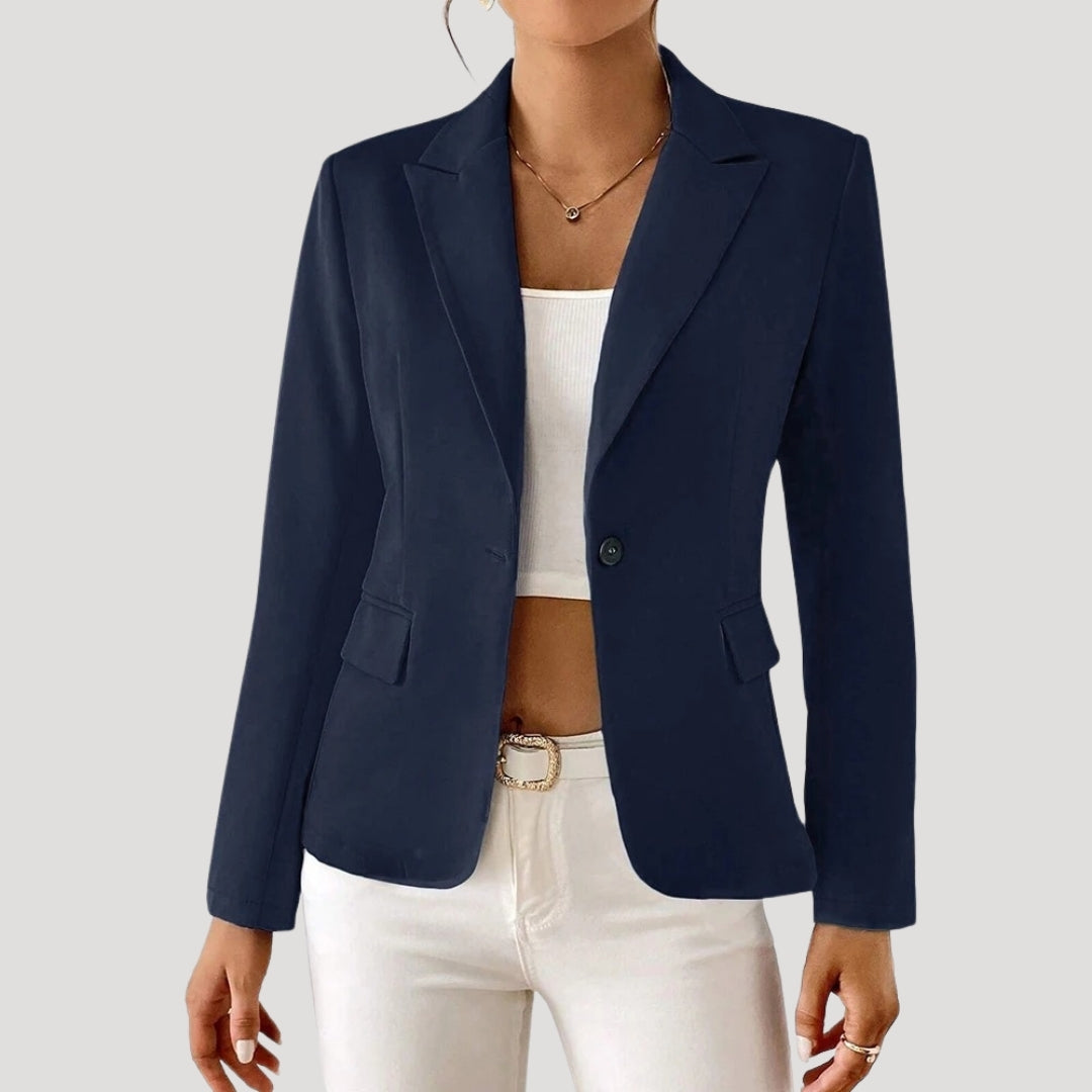 Women's One-Button Tailored Blazer