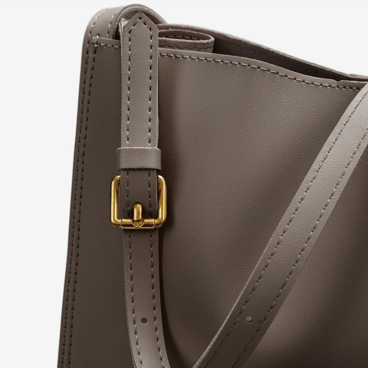 Vegan leather shoulder tote bag