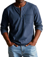 Long Sleeve Henley Shirt Regular Fit