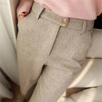 Smart Casual Herringbone Tailored Trousers
