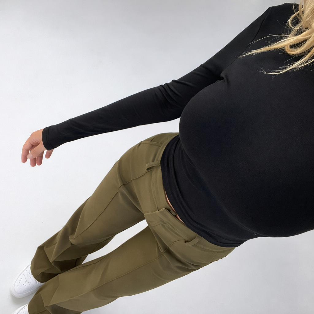 High-Waist Wide-Leg Pantalon