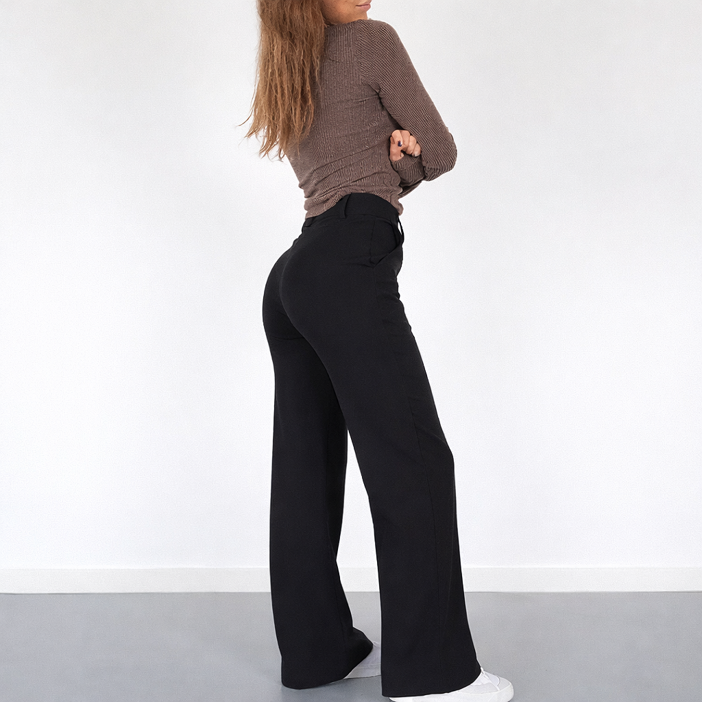 High-Waist Wide-Leg Pantalon