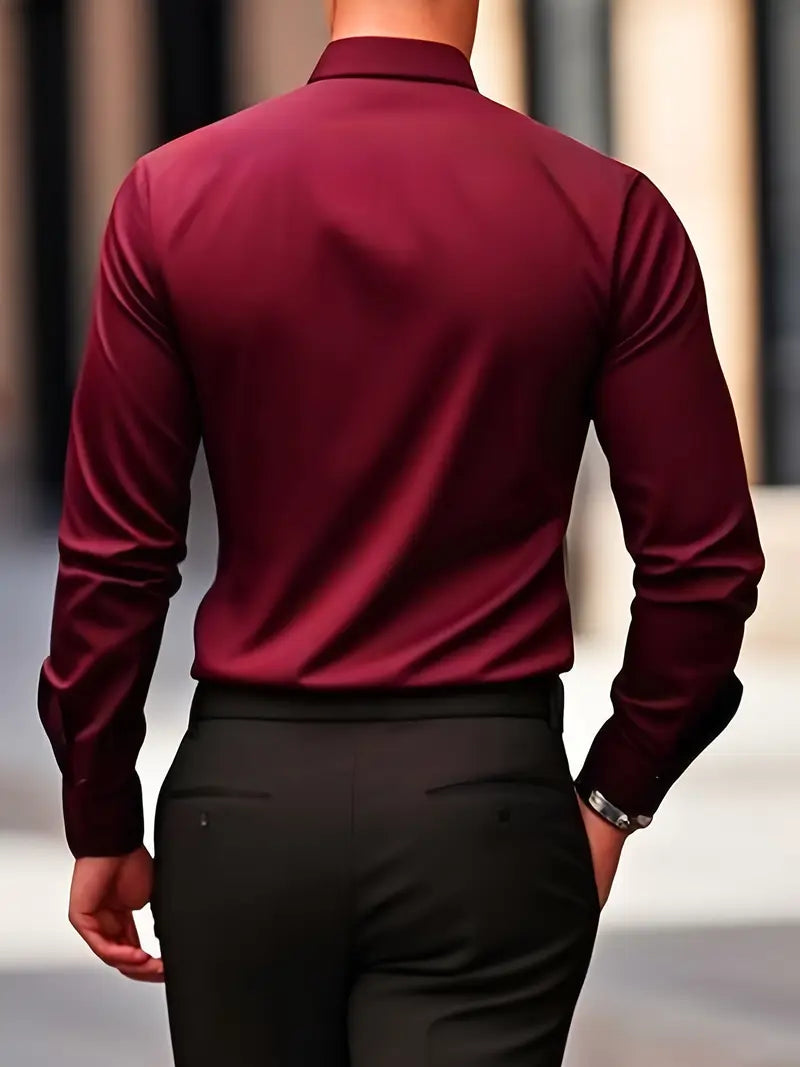 Slim Fit Wrinkle-Resistant Shirt