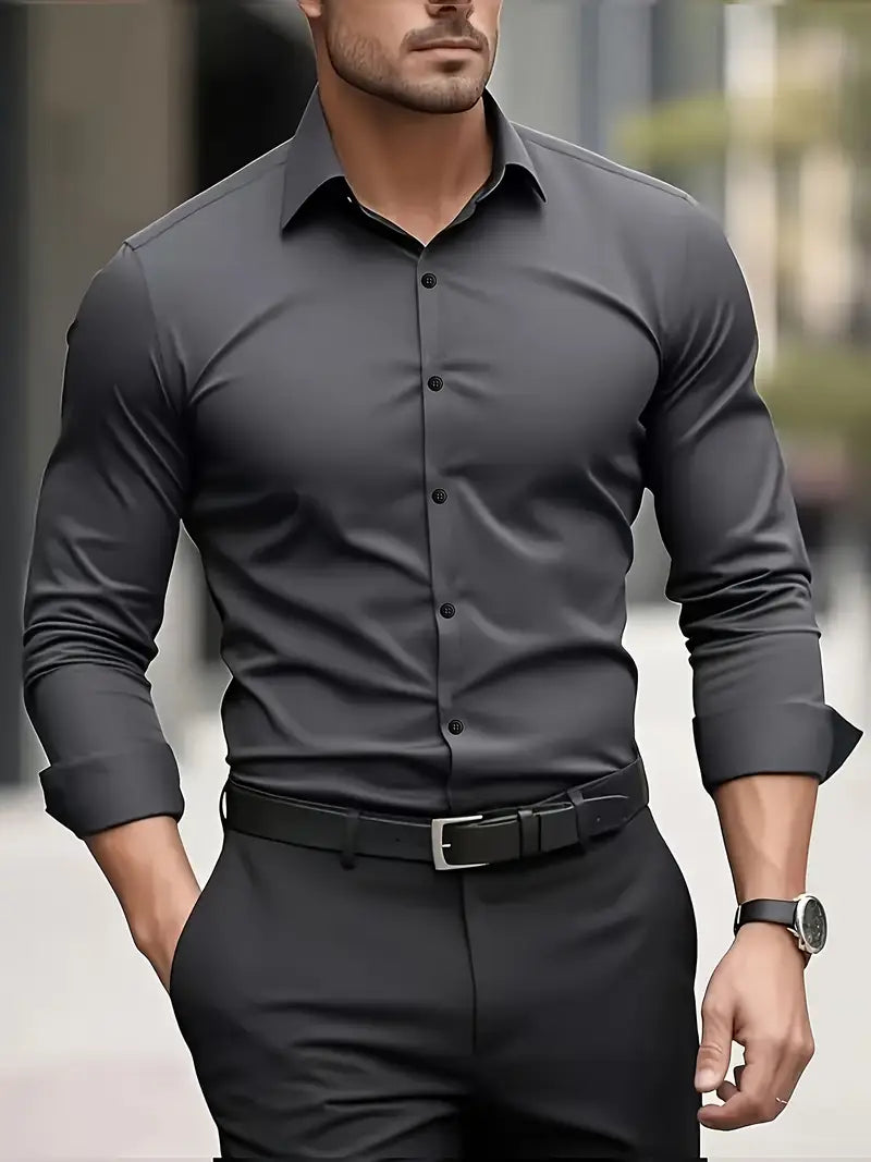 Slim Fit Wrinkle-Resistant Shirt