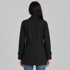Women's single breasted mid length trench coat