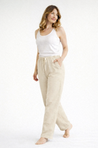 High Rise Relaxed Straight Leg Trousers