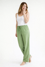 High Rise Relaxed Straight Leg Trousers