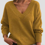 Women's Relaxed Fit V-Neck Cashmere Pullover