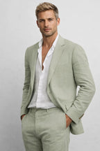 Men's Tailored Fit Two-Piece Suit Wedding Formal Events