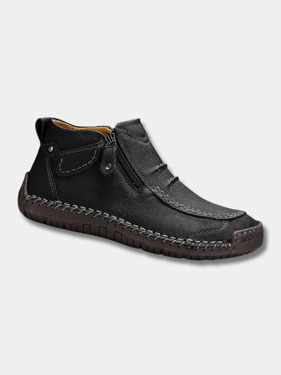 Men's Orthopedic Ankle Boot with Side Zip