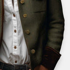 Herringbone tweed tailored jacket