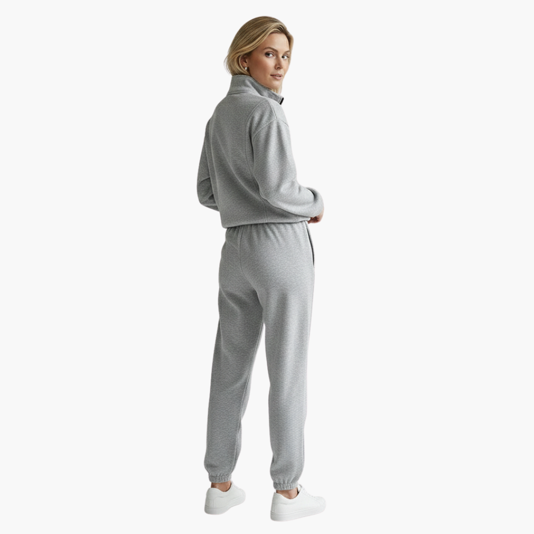 Women's Half Zip Sweatshirt and Jogger Set