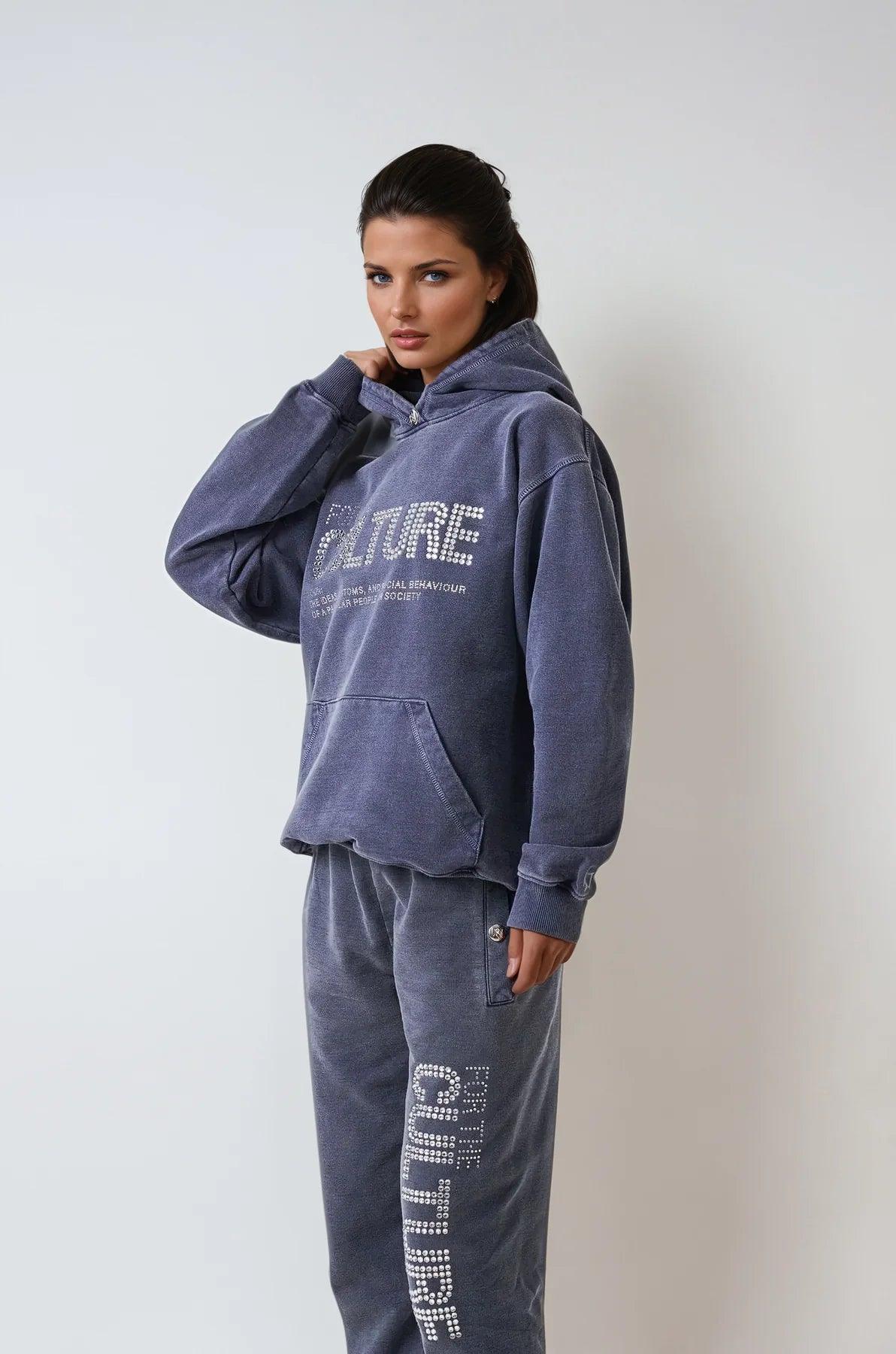 Oversized Graphic Hoodie Washed