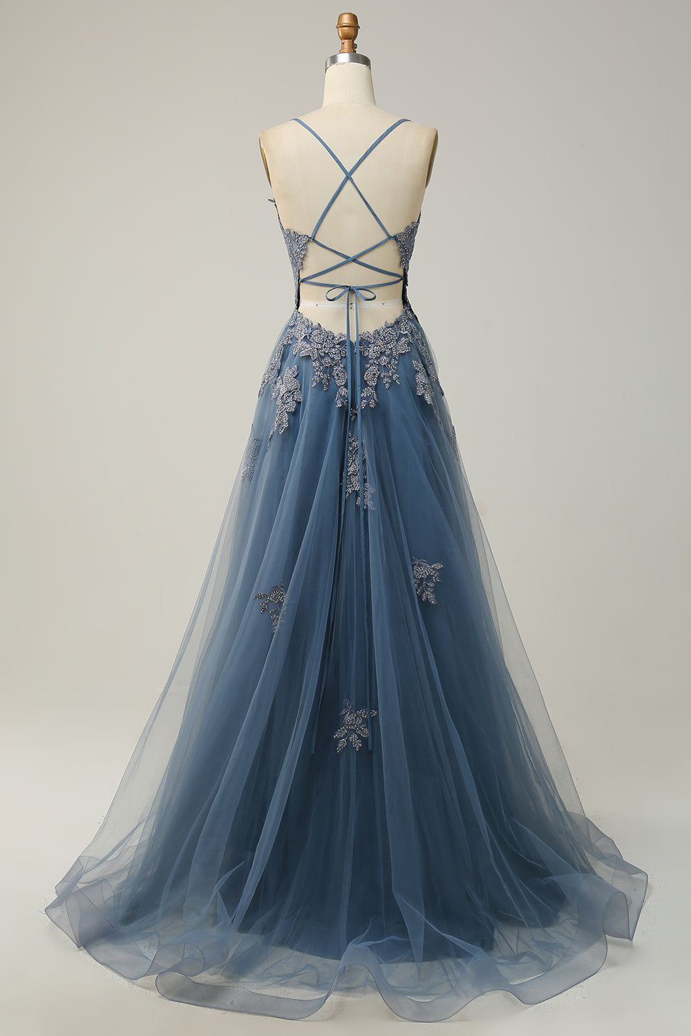 Ball Gown Lace Appliqué Floor-Length Formal Gown