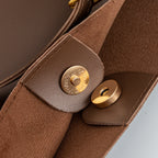 Vegan leather shoulder tote bag