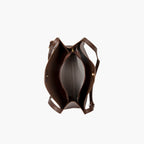 Vegan leather shoulder tote bag