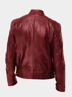 Men's classic leather jacket